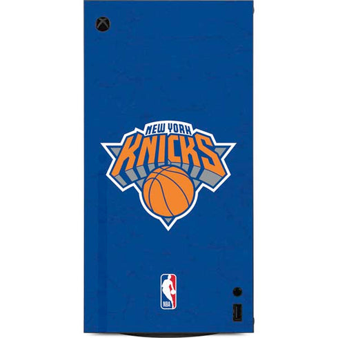 NBA New York Knicks Distressed XBox Series X Digital Edition Console Skin